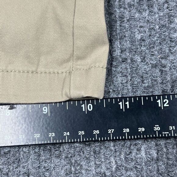 St. John's Bay Secretly Slender Shorts Womens Size 4 Khaki 5" Inseam Mid‎ Rise - Picture 10 of 11